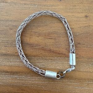 Silver Braided Bracelet